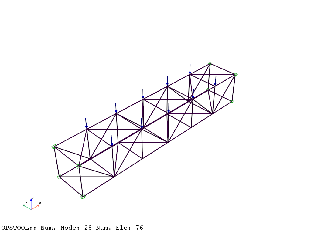 ex 05 truss resp pyvista