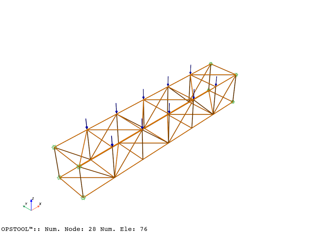 ex 05 truss resp pyvista